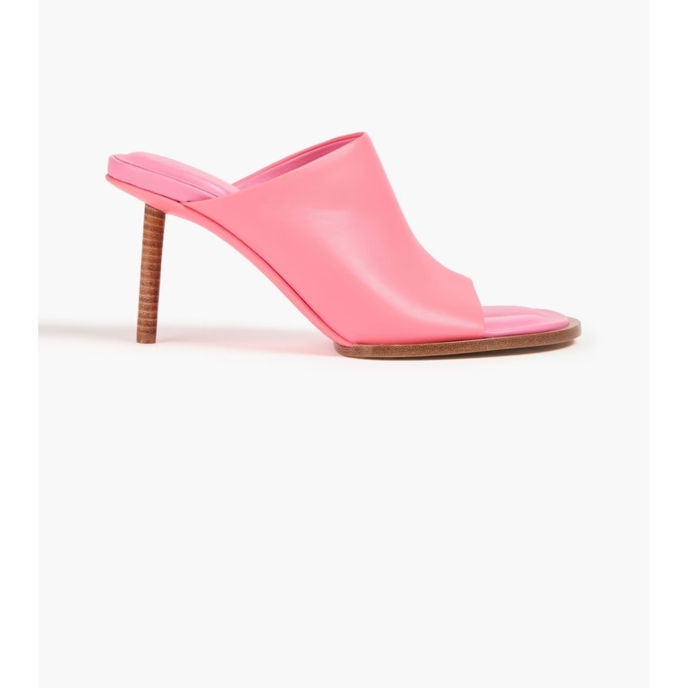 Jacquemus Vibrant Pink Open-Toe Mules - Picture 2 of 7